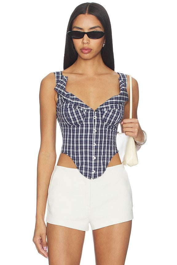 Chamonix Corset in Navy