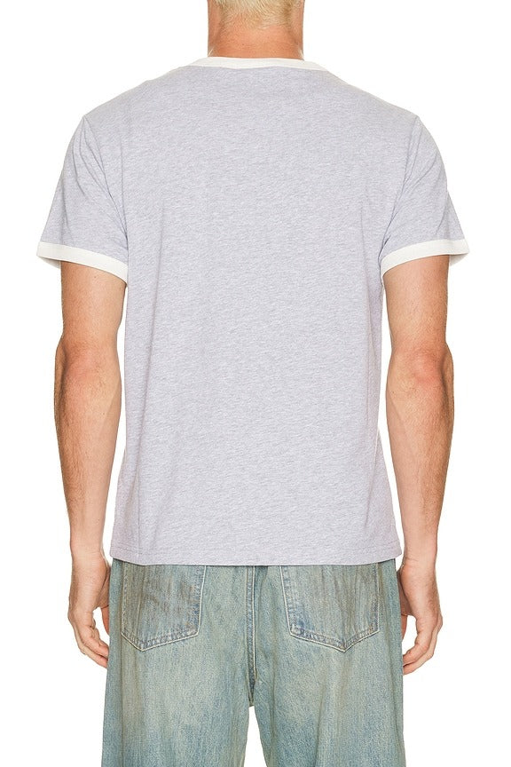 Practice Ringer Tee in Heather Grey