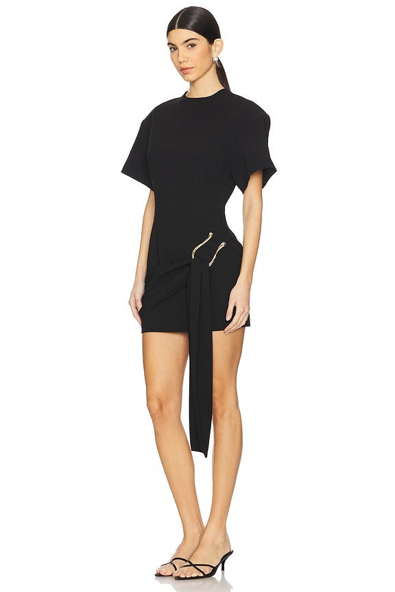 Martini Mini Dress in Onyx