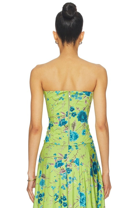 Libra Corset in Verdant Piano