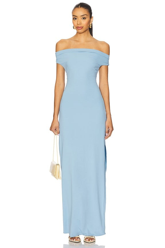 Nixi Maxi Dress in Airy Blue Bare