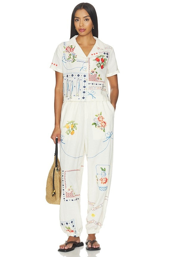 Vittoria Basket Top in Multicolor