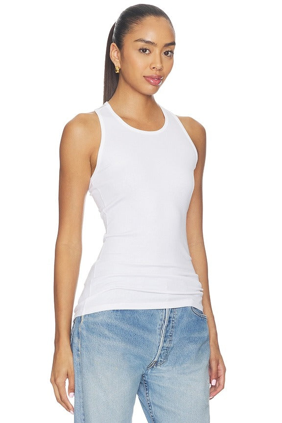 Better Than Basic Rib Tank in White