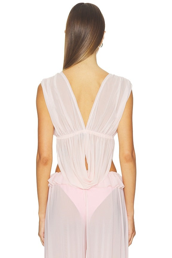 Brynn Top in Baby Pink