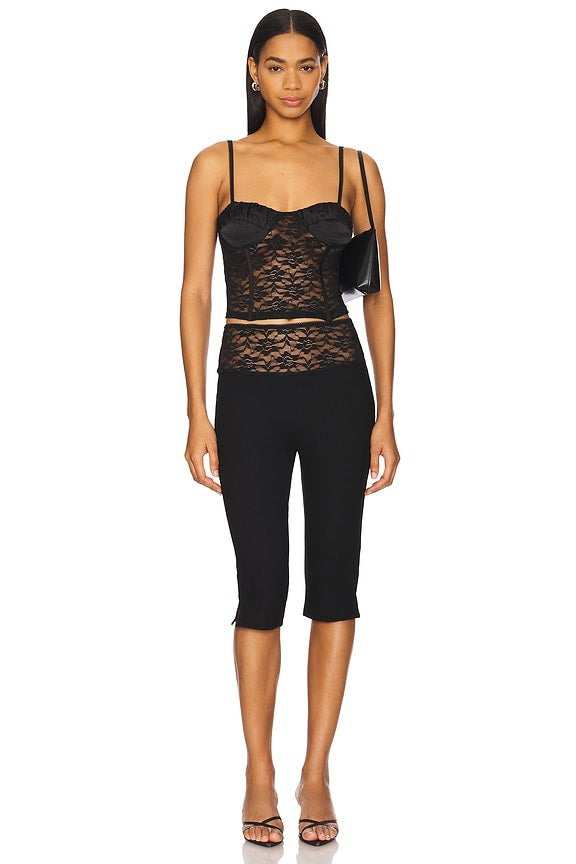 Melaine Capri Pants in Black