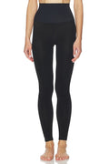 Fleece Lined Opaque Footless Tights in Black