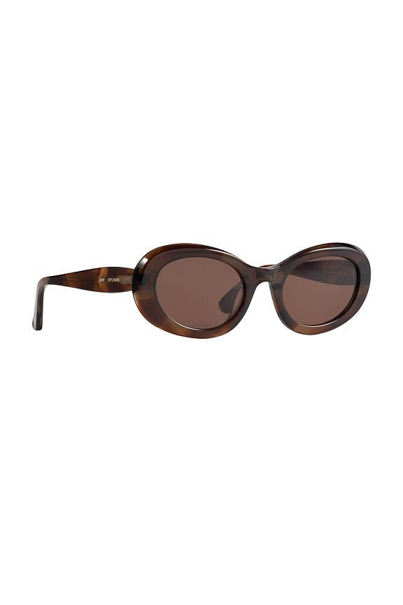 Camille Sunglasses in Mottled Brown