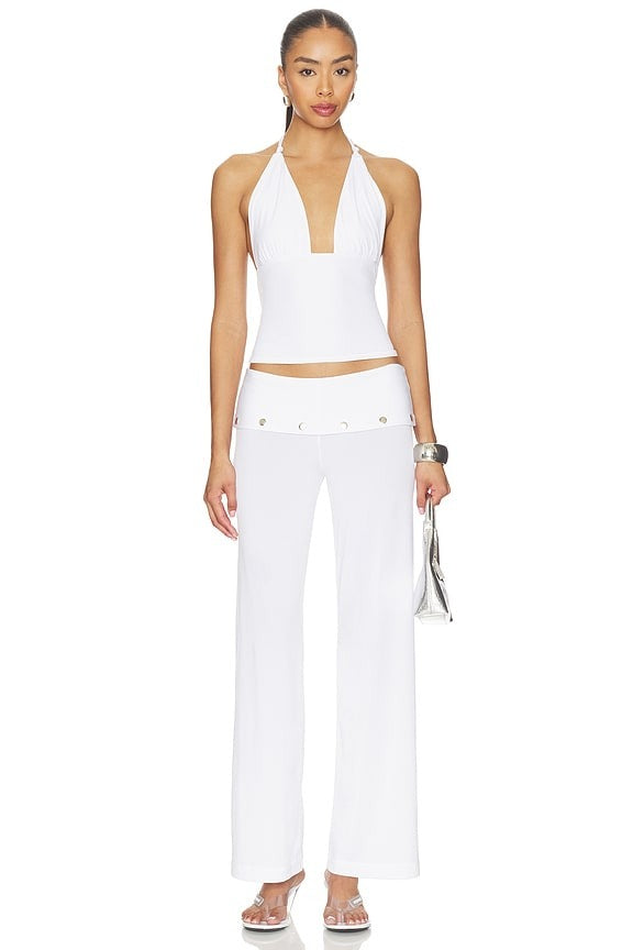 The Jade Top in White