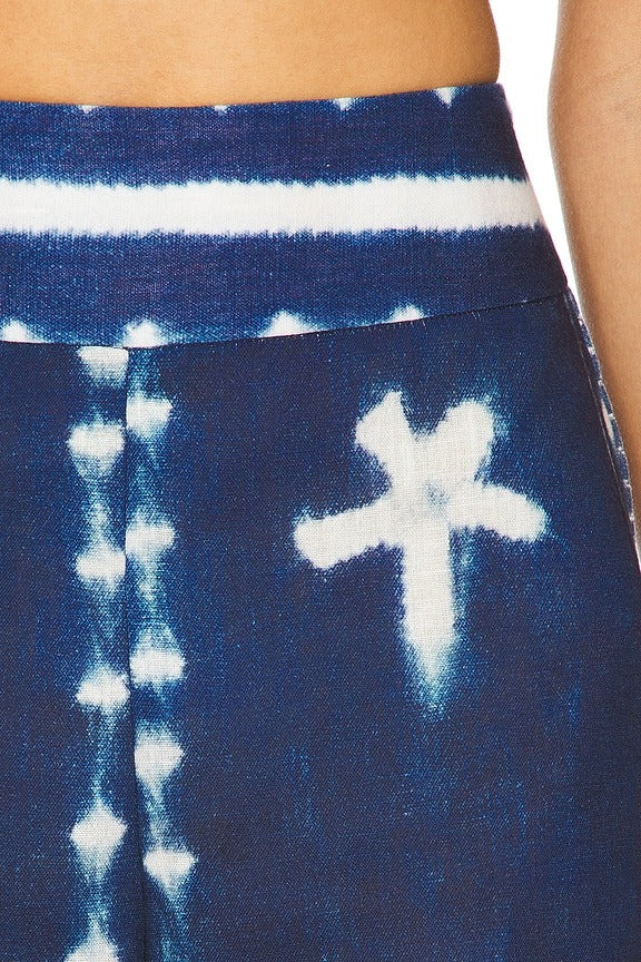 Aziza Pant in Indigo Shibori