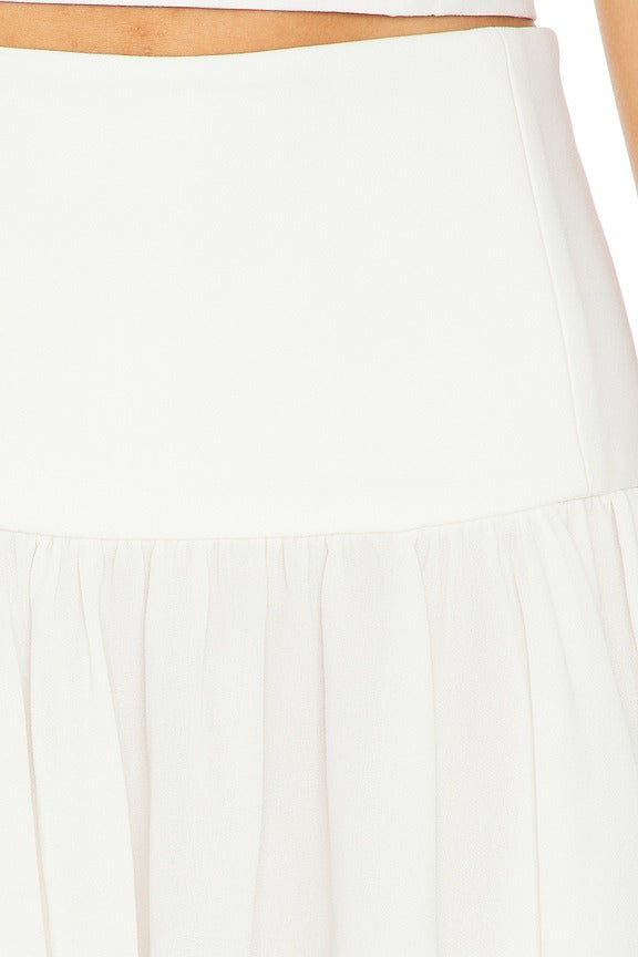 Luzina Mini Skirt in Bone