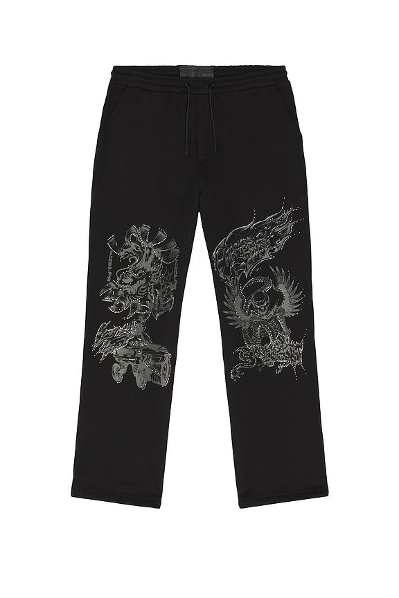 Loud Noises Track Pant in Black