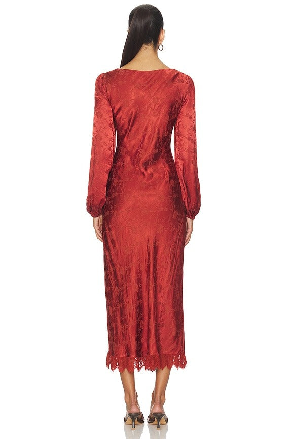 Ilaria Dress in Rust