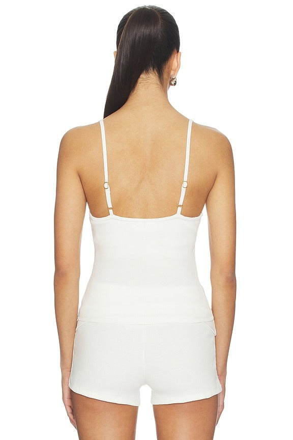 Leigh Tank Top in Cream