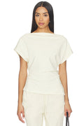 Off The Shoulder Top in Witherit Beige
