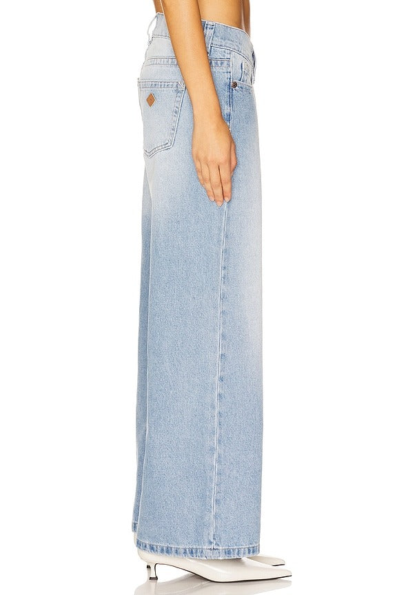 00 Wide Jeans in Kaia Worn