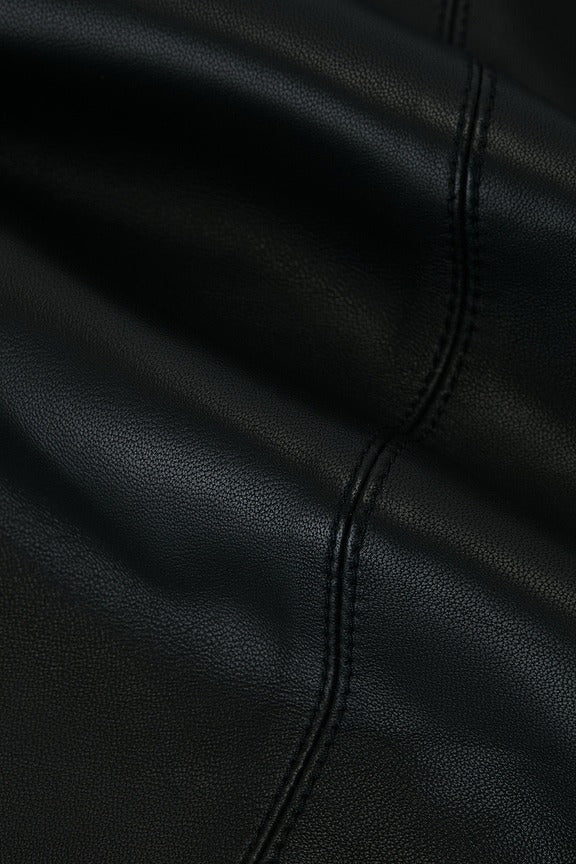 Foster Leather Culotte in Black