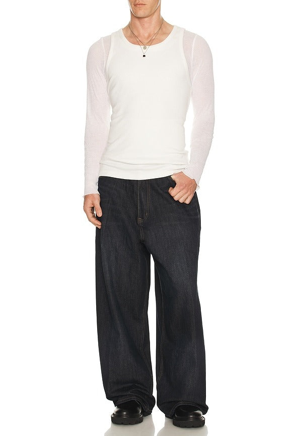 Rainbow Script XL Colossus Jeans in Indigo