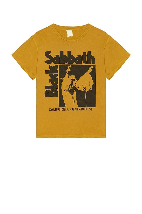 Black Sabbath Tee in Mustard