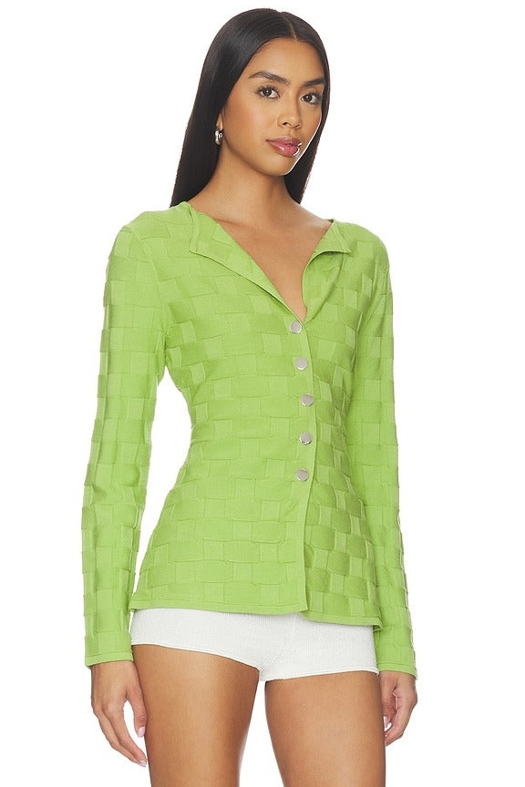 Olsen Knitted Shirt in Apple