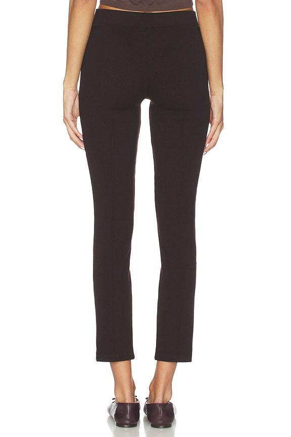 The Rib Straight Pant in Espresso