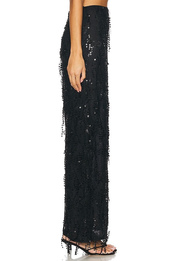 x REVOLVE Padma Maxi Skirt in Black