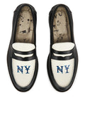 Wilde NY Penny Loafer in Black & White