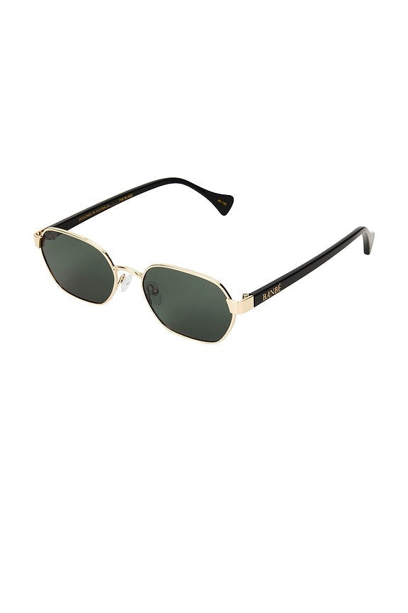 Blake Sunglasses in Gold & Dark Olive