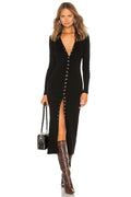 Kavala Sweater Dress in Black