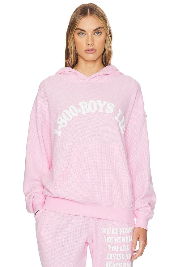 1-800 Revamped Racer Hoodie in Pink