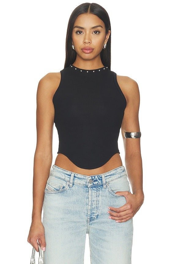 Jinx Tank Top in Black