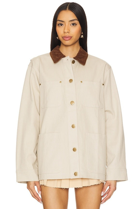 Mags Jacket in Taupe Brown