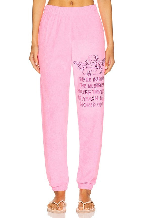 1-800 Mac Slim Pant in Pink