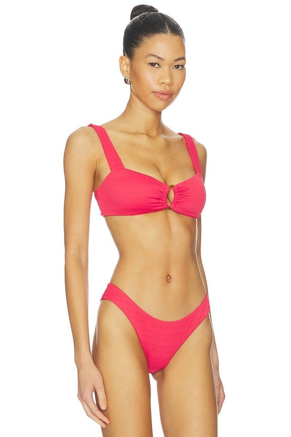 Pucker Willow Top in Pout