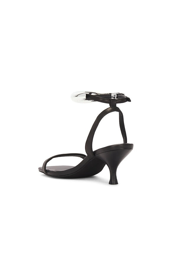 Decor Sandals in Black Silver