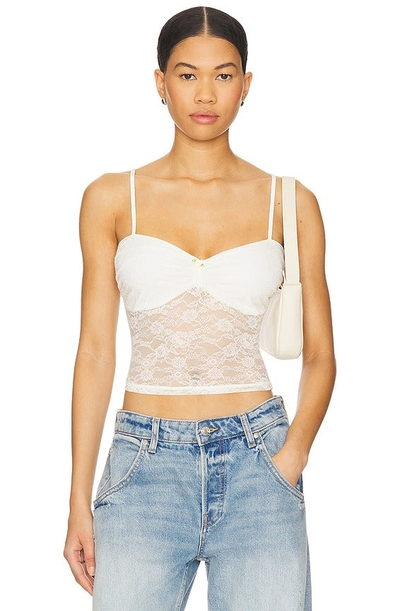 Cristina Tank Top in Vanilla