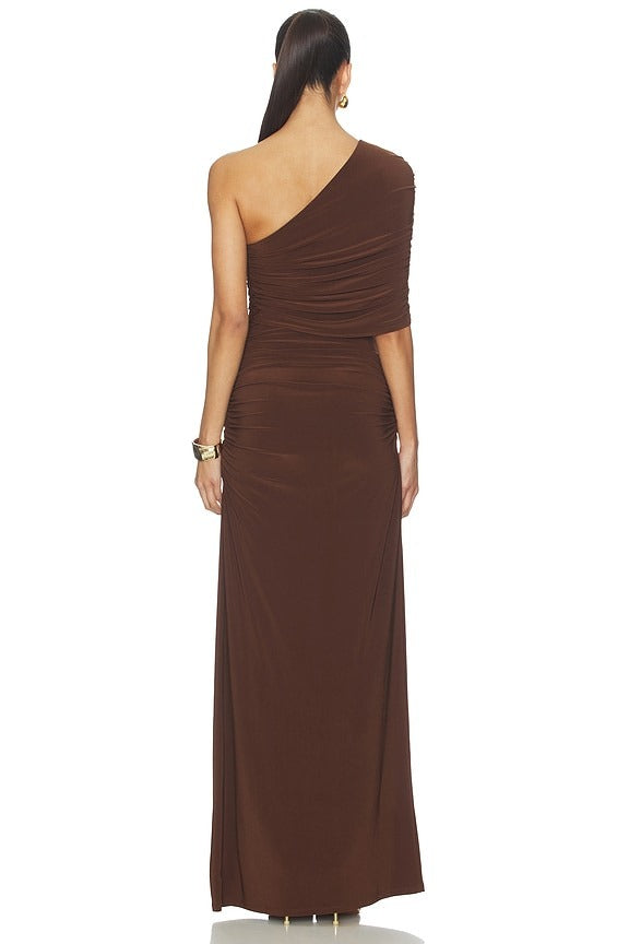 Milani Gown in Dark Brown
