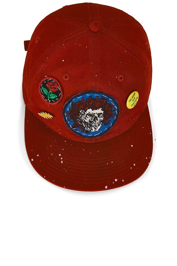 Grateful Dead Snapback Hat in Red