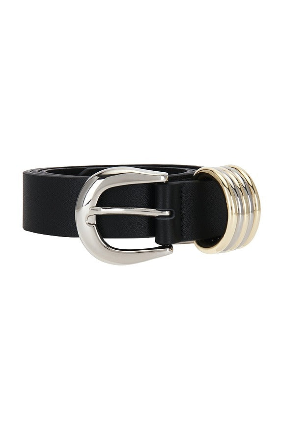 Emery Leather Belt in Black