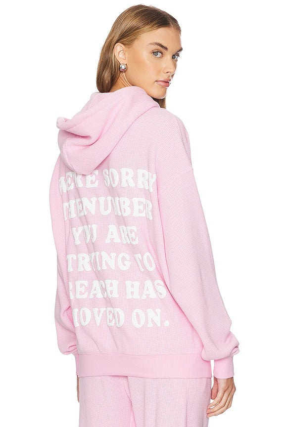 1-800 Revamped Racer Hoodie in Pink