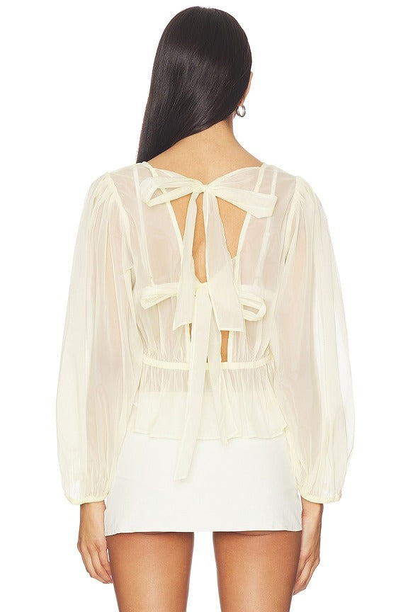 Amie Top in Lemon