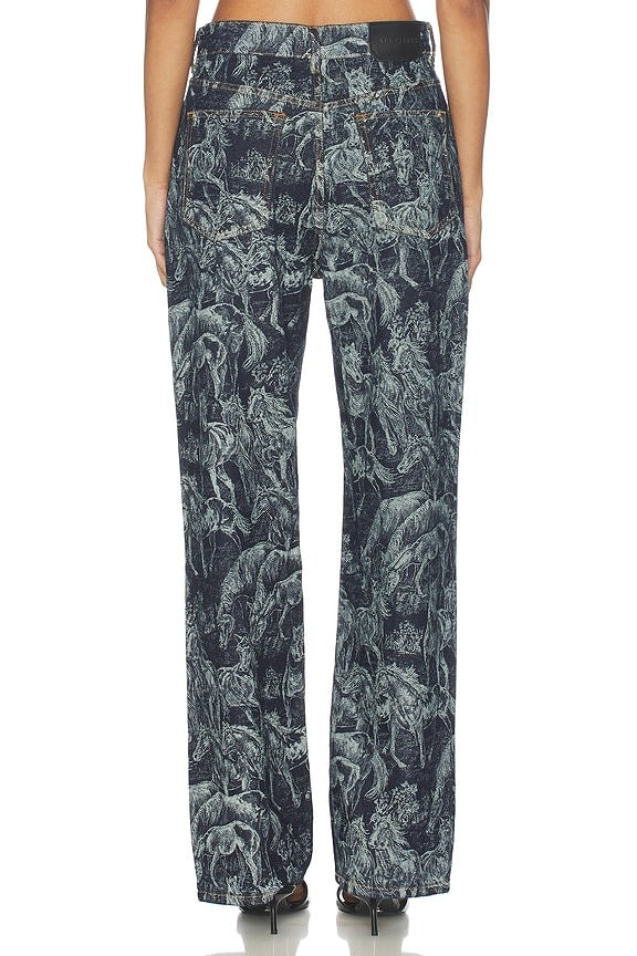 Blake Wide Leg in Printed Indigo