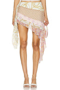 Carrie Mini Skirt in Gold Multi