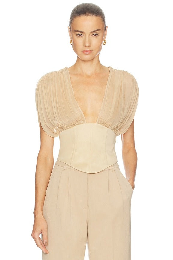 Elana Top in Taupe