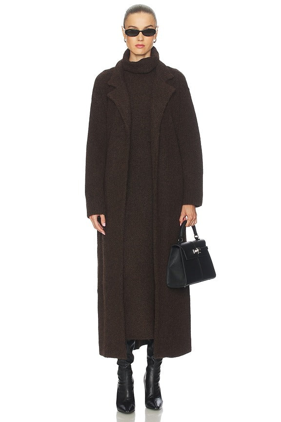 Noel Maxi Dress in Chocolate Brown