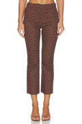 Alma Pants in Brown Polka Dot