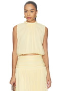 Leora Top in Butter Yellow