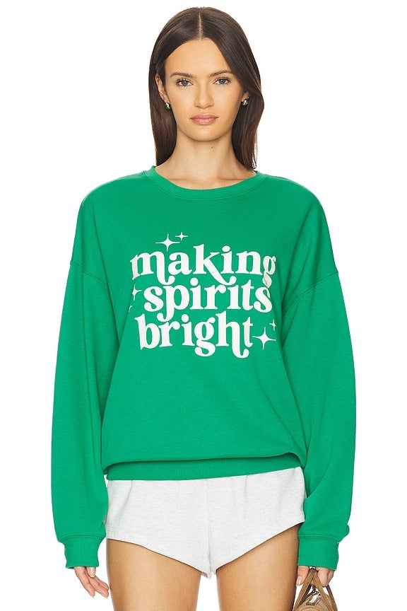 Devyn Oversized Sweatshirt in Frosted Fir