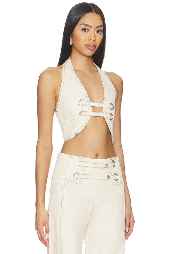 Emmett Top in Bone