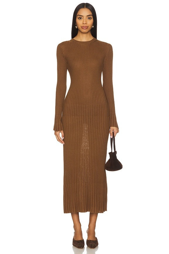 Mason Midi Dress in Toffee
