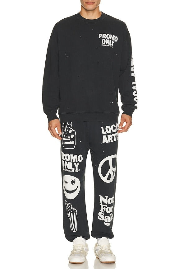 Art Happens P.E. Sweatpants in Coal